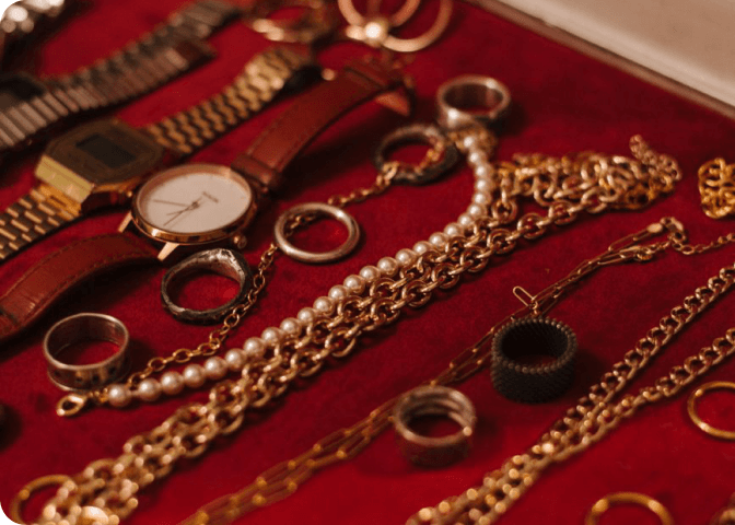 Authenticated luxury watches and jewelry